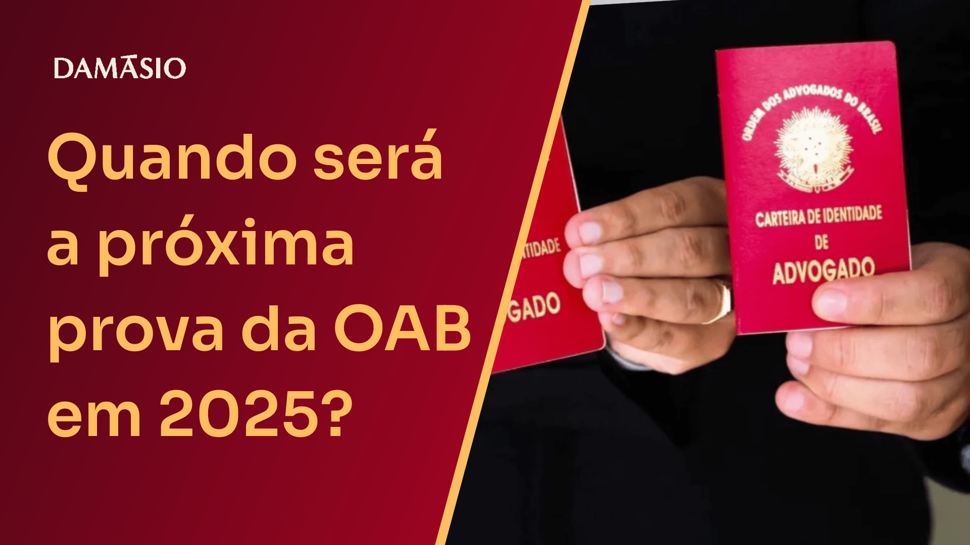Quando será a próxima prova da OAB em 2025? - Blog do Damásio | OAB ...